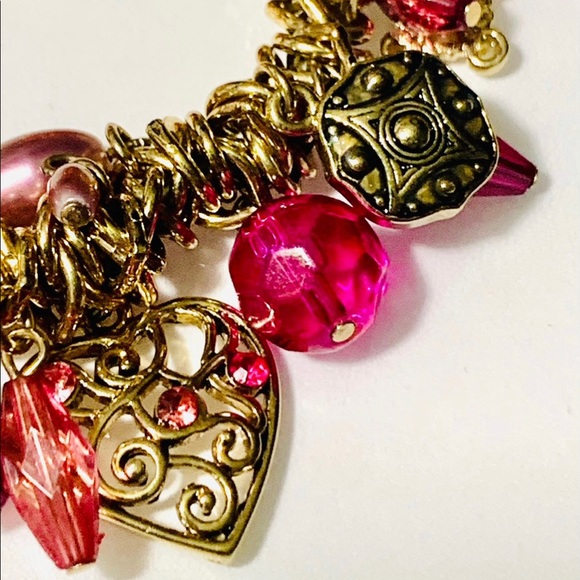 Elastic Purple Charm Bracelet - Picture 9 of 12